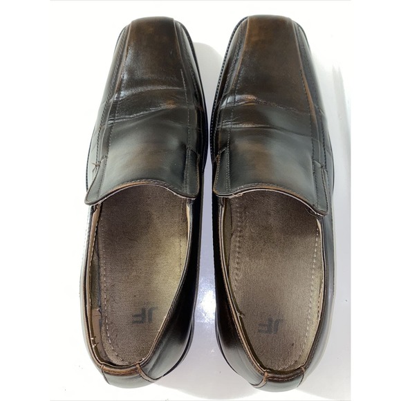 J.Ferrar JF Oxford Loafer Slip On Men's Dress Shoes Brown Leather Sz 11 014-2901 - Picture 2 of 10